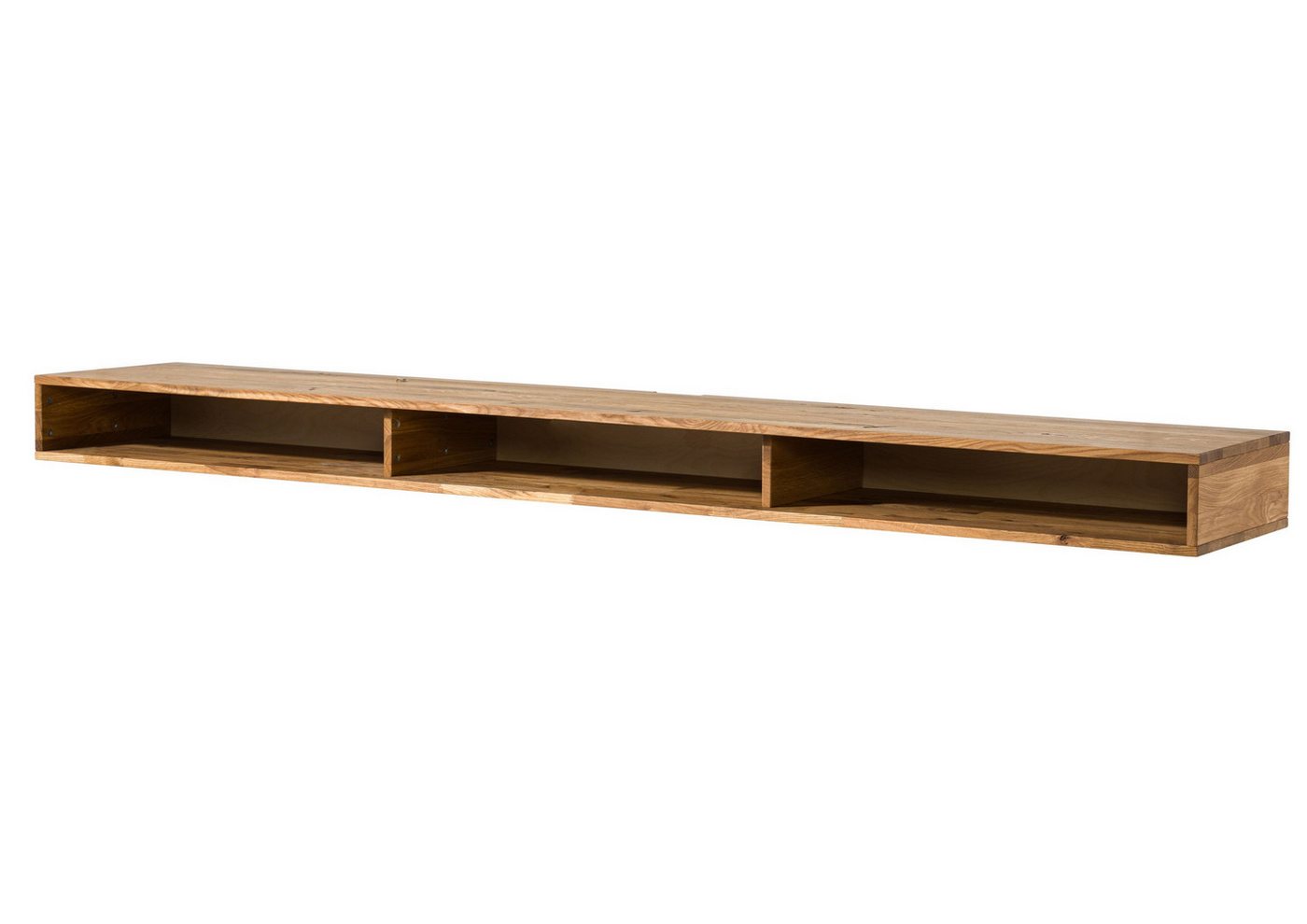 Massivmoebel24 Lowboard (Wildeiche 180x43x17 natur geölt WIEN #217) von Massivmoebel24