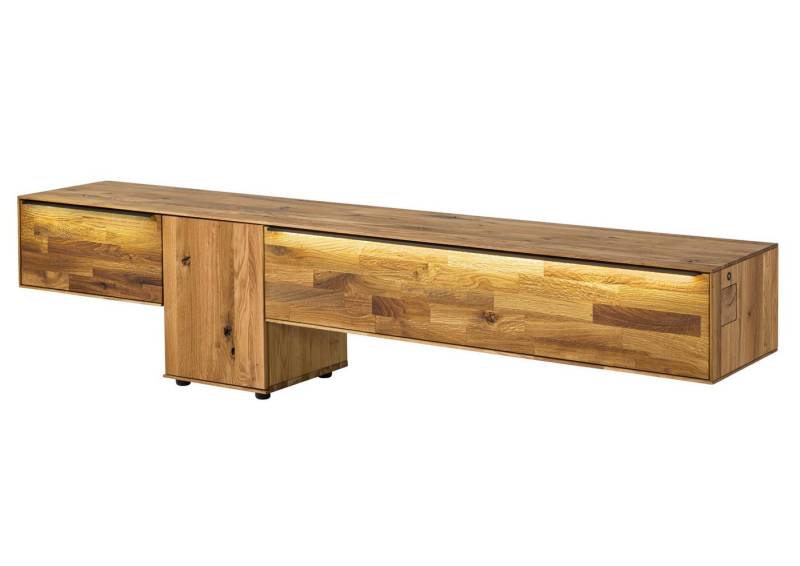 Massivmoebel24 Lowboard (Wildeiche 220x43x55 natur geölt WIEN #207), Wildeiche 220x43x55 natur geölt WIEN #207 Massivmoebel24 Lowboard (Wildeiche 220x43x55 natur geölt WIEN #207), Wildeiche 220x43x55 natur geölt WIEN #207 von Massivmoebel24