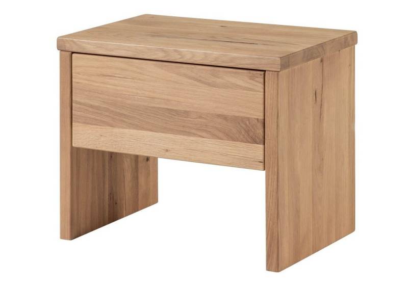 Massivmoebel24 Nachttisch JANGALI (Nachttisch Wildeiche 50x35x40 bianco geölt JANGALI #119) von Massivmoebel24