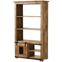Massivmoebel24 - Raumteiler Mango 100x45x175 natur lackiert railway 195 von Massivmoebel24