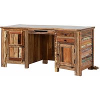 Massivmoebel24 - Schreibtisch Altholz 170x70x80 mehrfarbig lackiert nature of spirit 61 von MASSIVMOEBEL24.DE