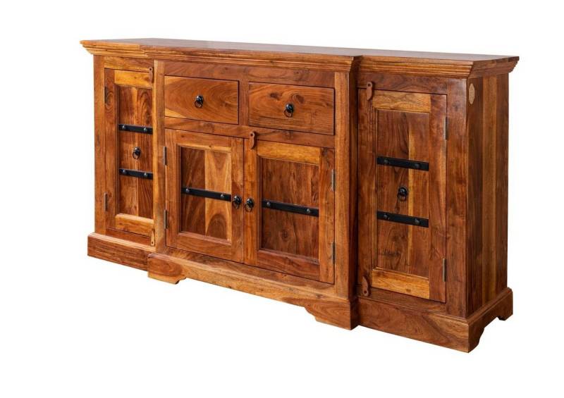 Massivmoebel24 Sideboard (Sideboard Akazie 160x45x85 honig  lackiert OXFORD #0902) von Massivmoebel24