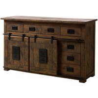 Sideboard Mango 150x45x90 braun lackiert railway 420 Sideboard Mango 150x45x90 braun lackiert railway 420 von Massivmoebel24