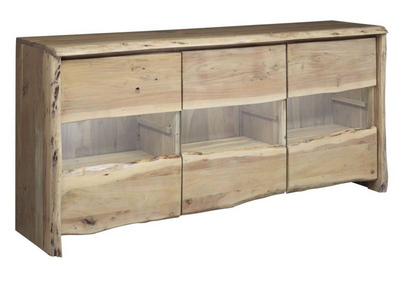 Massivmoebel24 Sideboard Sideboard Akazie 191x45x96 natur lackiert PURE ACACIA #708 von Massivmoebel24