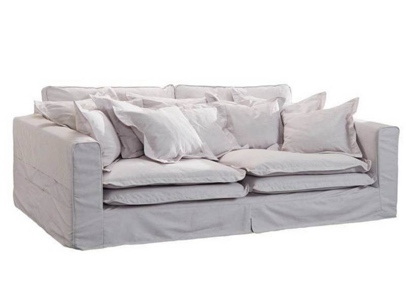 Massivmoebel24 Sofa, Hussensofa 3-Sitzer 236x138x76 weiß KINGSTON Massivmoebel24 Sofa, Hussensofa 3-Sitzer 236x138x76 weiß KINGSTON von Massivmoebel24