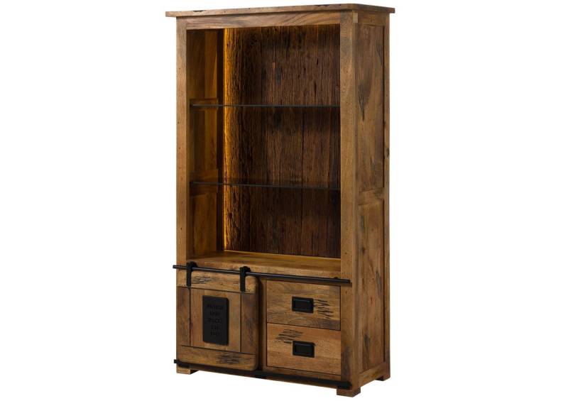 Massivmoebel24 Bücherregal, 1-tlg., Mango / Altholz 100x45x175 natur lackiert RAILWAY LUX #165 Massivmoebel24 Bücherregal, 1-tlg., Mango / Altholz 100x45x175 natur lackiert RAILWAY LUX #165 von Massivmoebel24