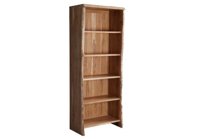 Massivmoebel24 Bücherregal, 1-tlg., Regal Akazie 81x45x204 natur lackiert PURE ACACIA #106 von Massivmoebel24