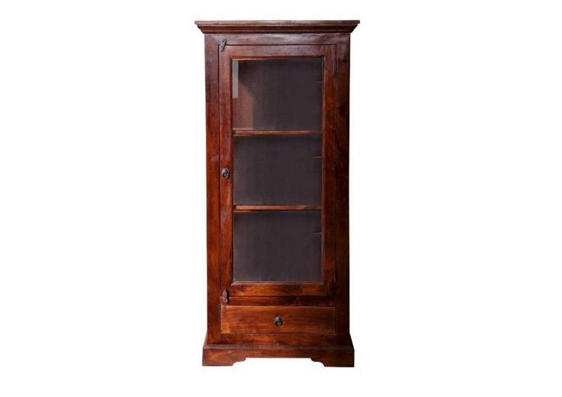 Massivmoebel24 Standvitrine #527 (Vitrine Akazie 72x40x155 nougat lackiert OXFORD #527) Massivmoebel24 Standvitrine #527 (Vitrine Akazie 72x40x155 nougat lackiert OXFORD #527) von Massivmoebel24