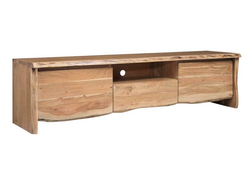 Massivmoebel24 TV-Board (TV-Board Akazie 191x45x50 natur lackiert PURE ACACIA #702) von Massivmoebel24
