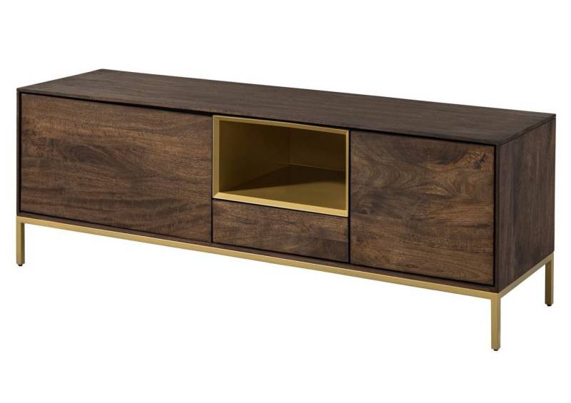 Massivmoebel24 TV-Board (TV-Board Mango 160x45x55 braun geölt CHICAGO #101) von Massivmoebel24