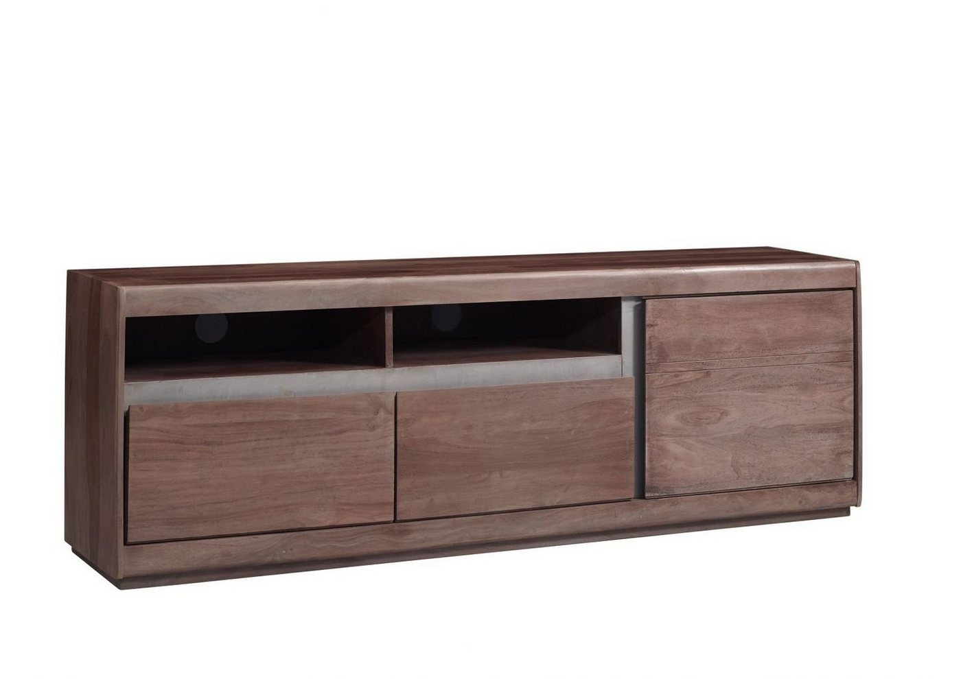 Massivmoebel24 TV-Board TV-Board Sheesham 180x40x60 smoked oak lackiert SYDNEY #242 von Massivmoebel24