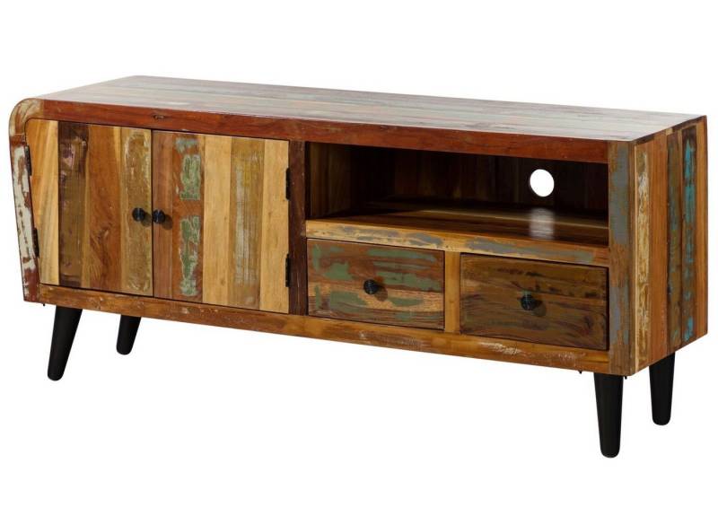 Massivmoebel24 TV-Board (Massivholz), TV-Board Altholz 160x45x70 mehrfarbig lackiert SIXTIES #116 Massivmoebel24 TV-Board (Massivholz), TV-Board Altholz 160x45x70 mehrfarbig lackiert SIXTIES #116 von Massivmoebel24