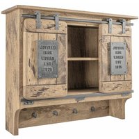 Massivmoebel24 - Wandgarderobe Mango 90x30x75 whitewash lackiert railway 360 Massivmoebel24 - Wandgarderobe Mango 90x30x75 whitewash lackiert railway 360 von Massivmoebel24