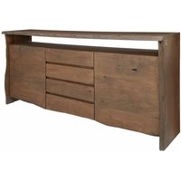 Sideboard Akazie210x45x96 braun lackiert pure acacia 801 von Massivmoebel24
