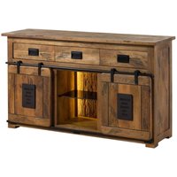 Sideboard Mango / Altholz 150x45x90 natur lackiert RAILWAY LUX 100 Sideboard Mango / Altholz 150x45x90 natur lackiert RAILWAY LUX 100 von Massivmoebel24