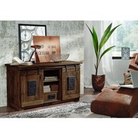 Sideboard Mango 128x45x70 braun lackiert railway 402 Sideboard Mango 128x45x70 braun lackiert railway 402 von Massivmoebel24