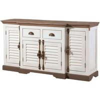Sideboard Mango 160x45x90 weiß lackiert toulouse 108 von Massivmoebel24