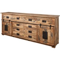 Sideboard Mango 200x45x90 natur lackiert railway 122 Sideboard Mango 200x45x90 natur lackiert railway 122 von Massivmoebel24