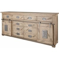 Sideboard Mango 200x45x90 whitewash lackiert railway 322 Sideboard Mango 200x45x90 whitewash lackiert railway 322 von Massivmoebel24