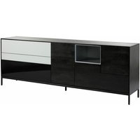 Sideboard Mango 240x45x85 dunkelgrau geölt chicago 206 von Massivmoebel24