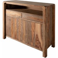 Sideboard Sheesham 120x45x100 grau geölt bueno 2005 von Massivmoebel24