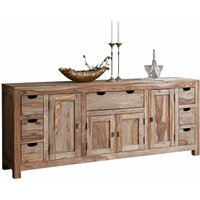 Sideboard Sheesham 210x42x85 grau geölt NATURE GREY 080 Sideboard Sheesham 210x42x85 grau geölt NATURE GREY 080 von Massivmoebel24
