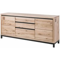Sideboard Wildeiche 190x45x85 bianco geölt villanders 251 von Massivmoebel24