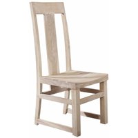 Stuhl Akazie 45x47x110 white stone getüncht NATURE WHITE 122 von Massivmoebel24