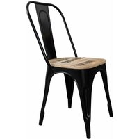 Stuhl Mango 45x45x90 natur bedruckt FACTORY 34 - 2er Set von Massivmoebel24