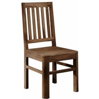 Stuhl Sheesham 45x45x100 smoked cherry gebeizt TORONTO 131 von Massivmoebel24