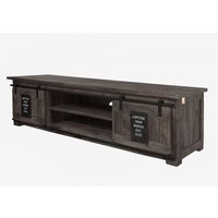TV-Board Mango 180x55x50 grau lackiert railway 235 von Massivmoebel24