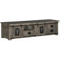 TV-Board Mango 200x55x50 grau lackiert railway 251 TV-Board Mango 200x55x50 grau lackiert railway 251 von Massivmoebel24