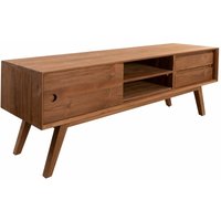 Massivmoebel24 - TV-Board Teak 160x45x60 natur unbehandelt buton 114 - natur von Massivmoebel24