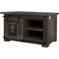 Truhe Mango 76x51x46 grau lackiert RAILWAY 234 von Massivmoebel24