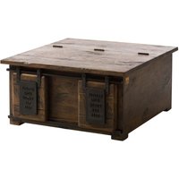 Truhe Mango 90x90x45 braun lackiert railway 464 Truhe Mango 90x90x45 braun lackiert railway 464 von Massivmoebel24