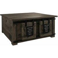Truhe Mango 90x90x45 grau lackiert railway 264 Truhe Mango 90x90x45 grau lackiert railway 264 von Massivmoebel24
