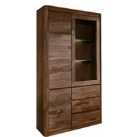 Vitrine Sheesham 109x40x202 smoked cherry gebeizt toronto 111 Vitrine Sheesham 109x40x202 smoked cherry gebeizt toronto 111 von Massivmoebel24