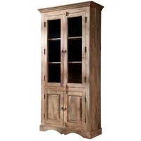 Vitrine Sheesham 90x40x190 grau geölt leeds 47 Vitrine Sheesham 90x40x190 grau geölt leeds 47 von Massivmoebel24