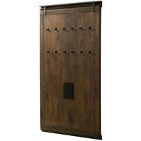 Wandgarderobe Mango 100x8x190 braun lackiert railway 4008 - braun von Massivmoebel24