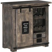 Weinkommode Mango 80x40x82 grau lackiert RAILWAY 240 von Massivmoebel24