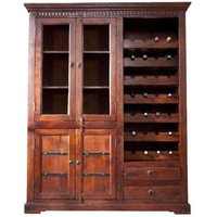 Weinschrank Akazie 144x47x180 nougat lackiert OXFORD 519 Weinschrank Akazie 144x47x180 nougat lackiert OXFORD 519 von Massivmoebel24