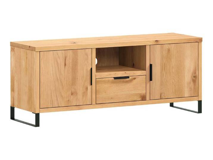 massivum Lowboard Sydney Wildeiche, TV-Bank Massivholz Wohnzimmer Möbel (1 St), braun von Massivum
