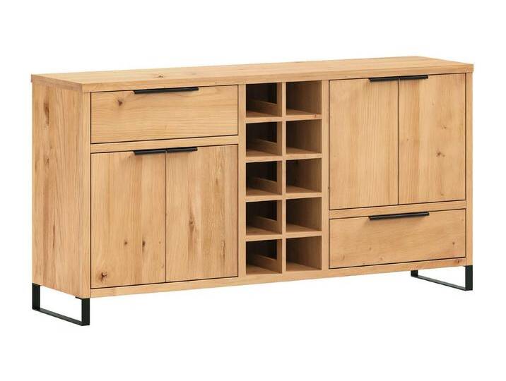massivum Sideboard Sydney 160cm Wildeiche Kommode Wohnzimmer Schrank Möbel (13 St), braun von Massivum
