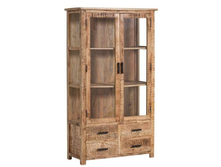 massivum Vitrine Mumbai II (1-St), braun von Massivum