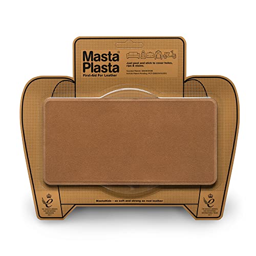 MastaPlasta Wildleder-Reparaturflicken selbstklebend, Premium - Hellbraun Wildleder - 20cm x 10cm. Erste Hilfe für Sofas, Autositze, Handtaschen, Jacken usw von MastaPlasta