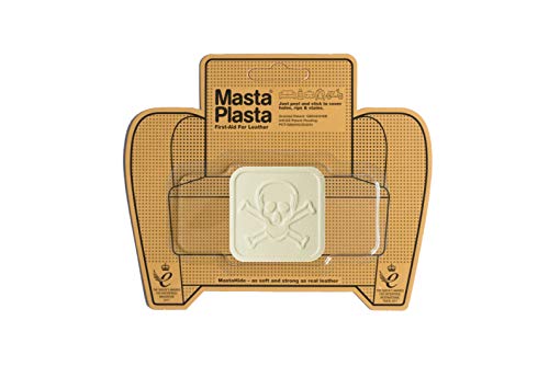 MastaPlasta Leder-Reparaturflicken selbstklebend Premium. Pirat 5cmx5cm. Wählen Sie Farbe. Erste Hilfe für Sofas, Autositze, Handtaschen, Jacken usw von MastaPlasta