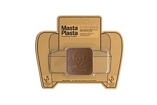 MastaPlasta Leder-Reparaturflicken selbstklebend PREMIUM. PIRAT 5cmx5cm. Wählen Sie Farbe. Erste Hilfe für Sofas, Autositze, Handtaschen, Jacken usw von MastaPlasta