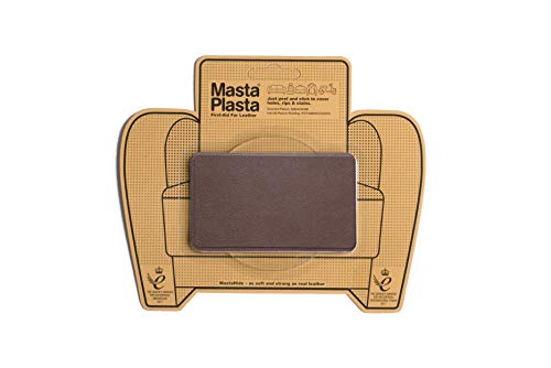 MastaPlasta Selbstklebende Premium Leder Reparatur Patch - Mittelbraun Leder - 10cm x 6cm. Sofortige Polsterung Qualität Patch für Sofas, Auto Interieur, Taschen, Jacken von MastaPlasta