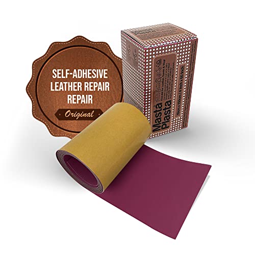 MastaPlasta Selbstklebende Leder Reparatur Patch - Rosa 150cm x 10cm. Ihr schnelles und einfaches All-in-One-Reparaturset in Polsterqualität für Sofas, Autositze, DIY von MastaPlasta