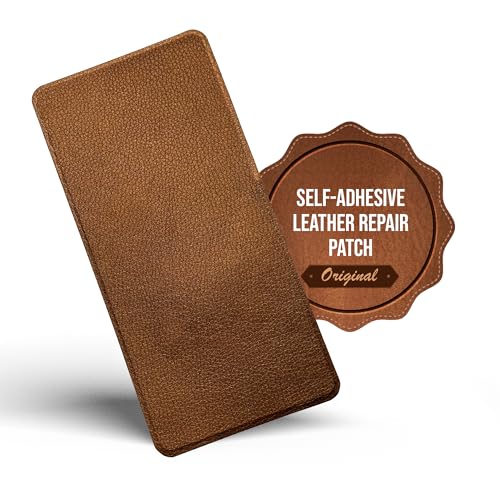 MastaPlasta Selbstklebende Premium-Leder-Reparaturflicken – Bronze Leder - 20cm x 10cm. Sofortige Polsterqualität Patch für Sofas, Auto-Innenräume, Taschen, Jacken von MastaPlasta